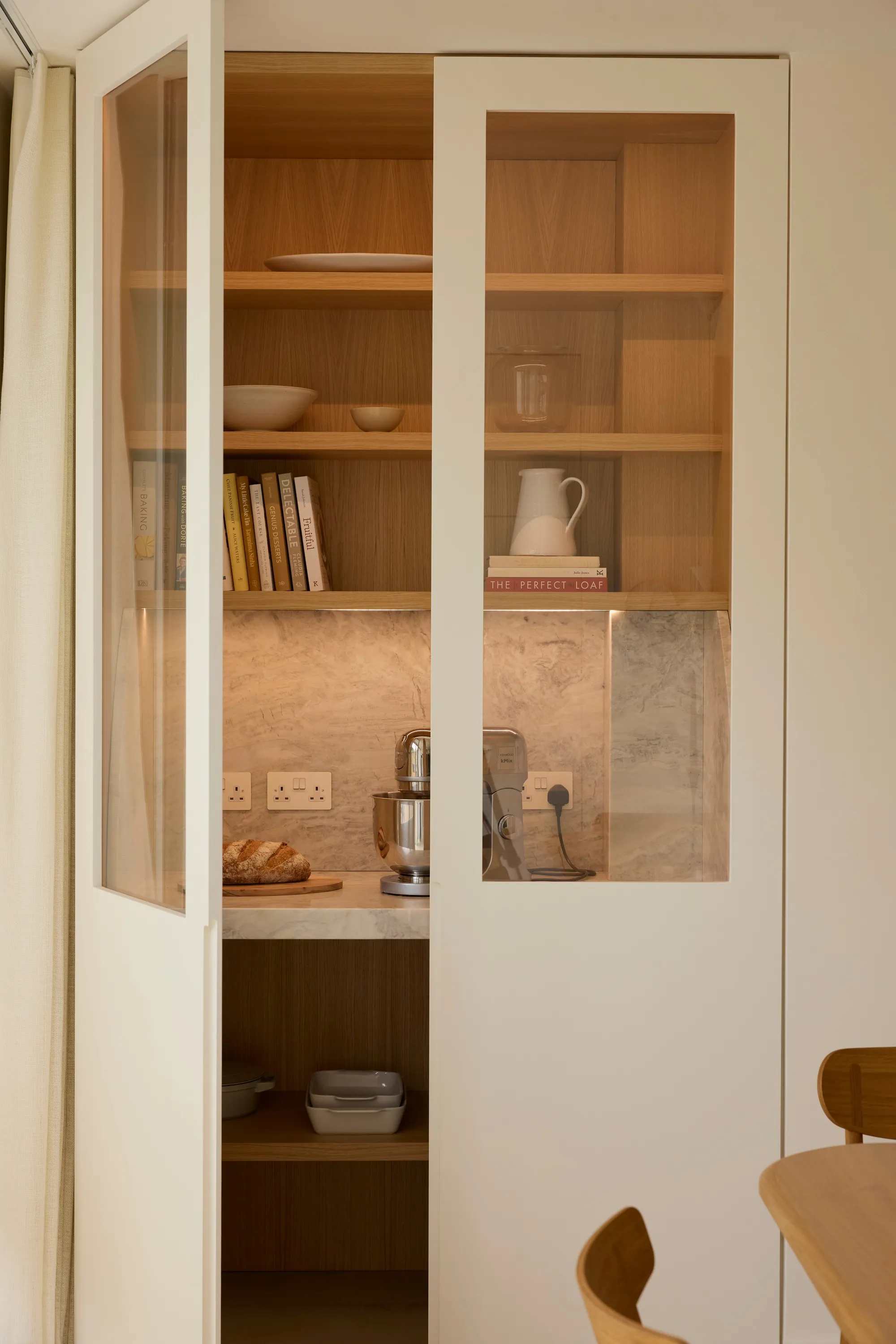 Beams pantry in white