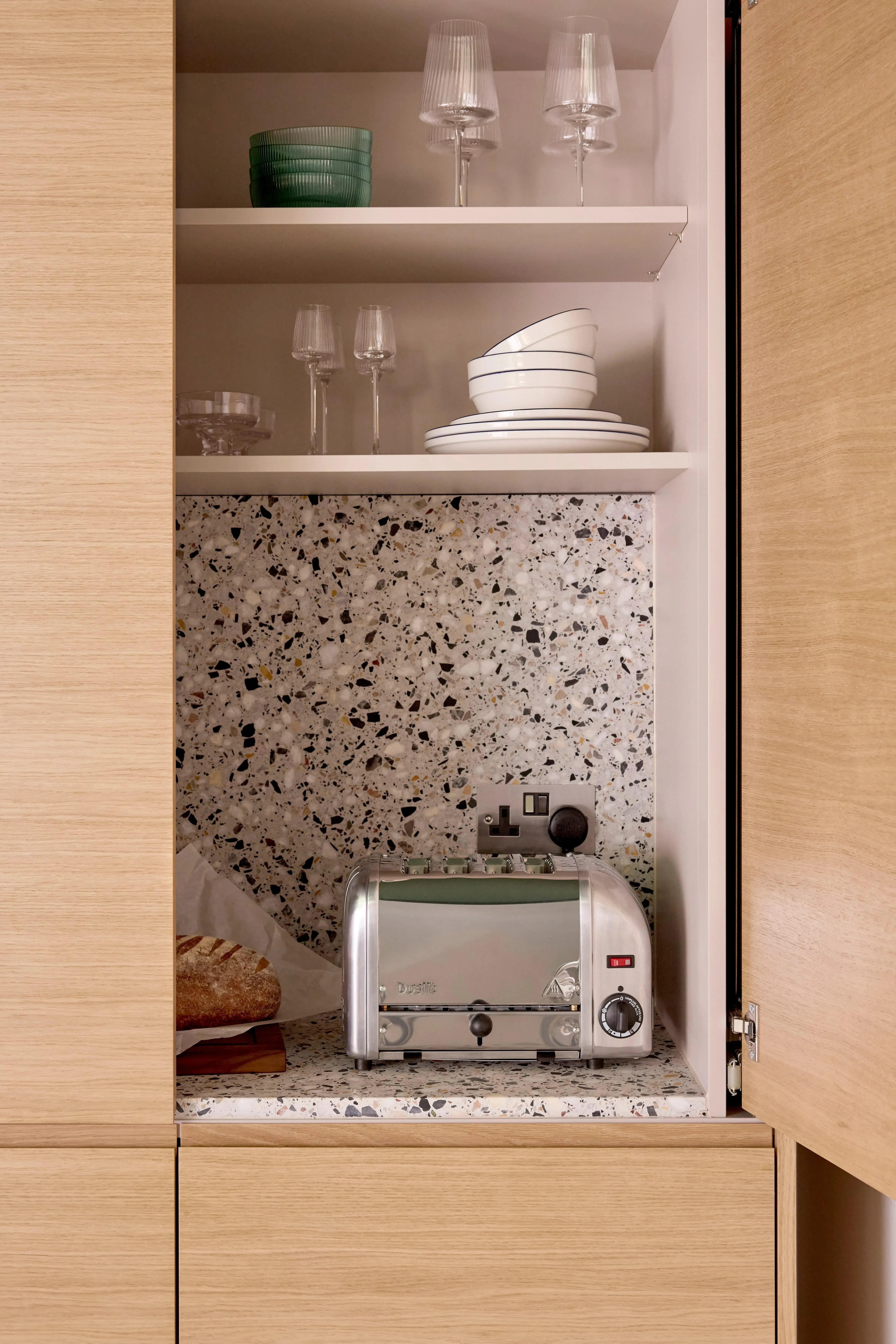 Beams showroom full height cabinet