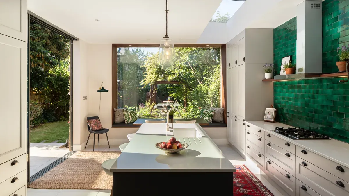 big window in a modern Kitchen