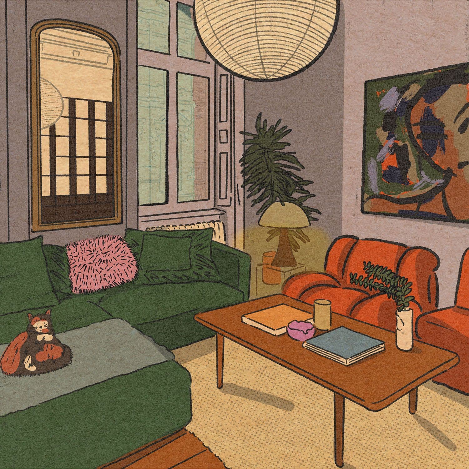 Tatyana Alanis illustration of a living room